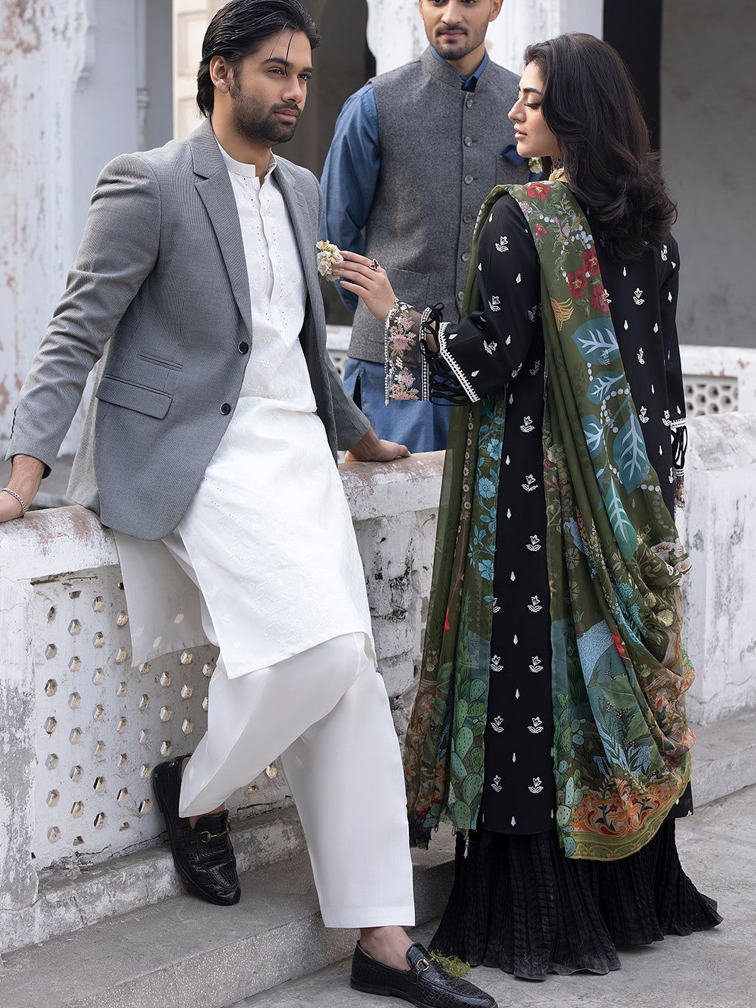 Mahnur | Mahrukh Luxury Lawn 24 | CAMELIA - House Of Hania