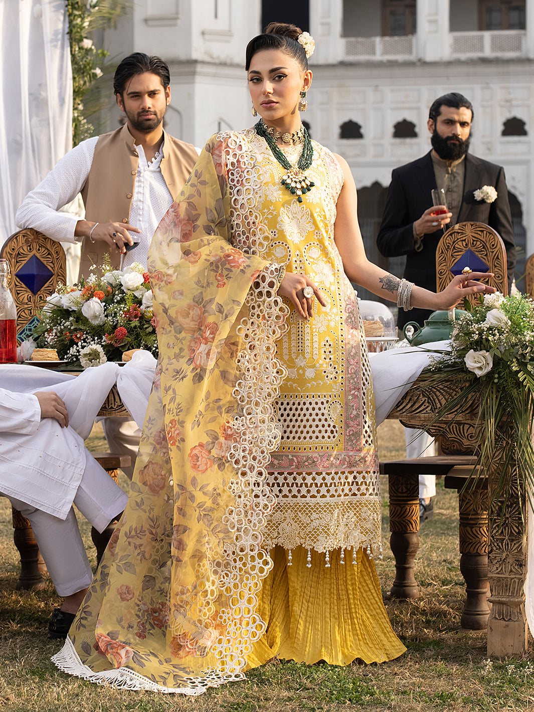 Mahnur | Mahrukh Luxury Lawn 24 | DELIA - House Of Hania