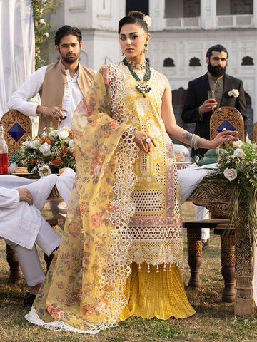 Mahnur | Mahrukh Luxury Lawn 24 | DELIA - House Of Hania