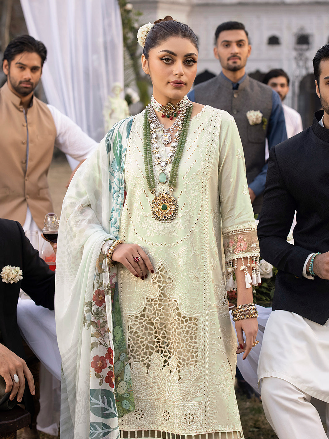 Mahnur | Mahrukh Luxury Lawn 24 | LILLY - House Of Hania