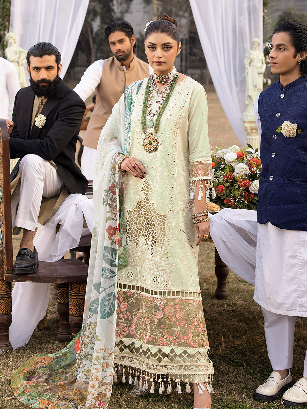 Mahnur | Mahrukh Luxury Lawn 24 | LILLY - House Of Hania