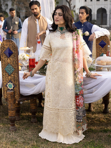 Mahnur | Mahrukh Luxury Lawn 24 | OPAL - House Of Hania