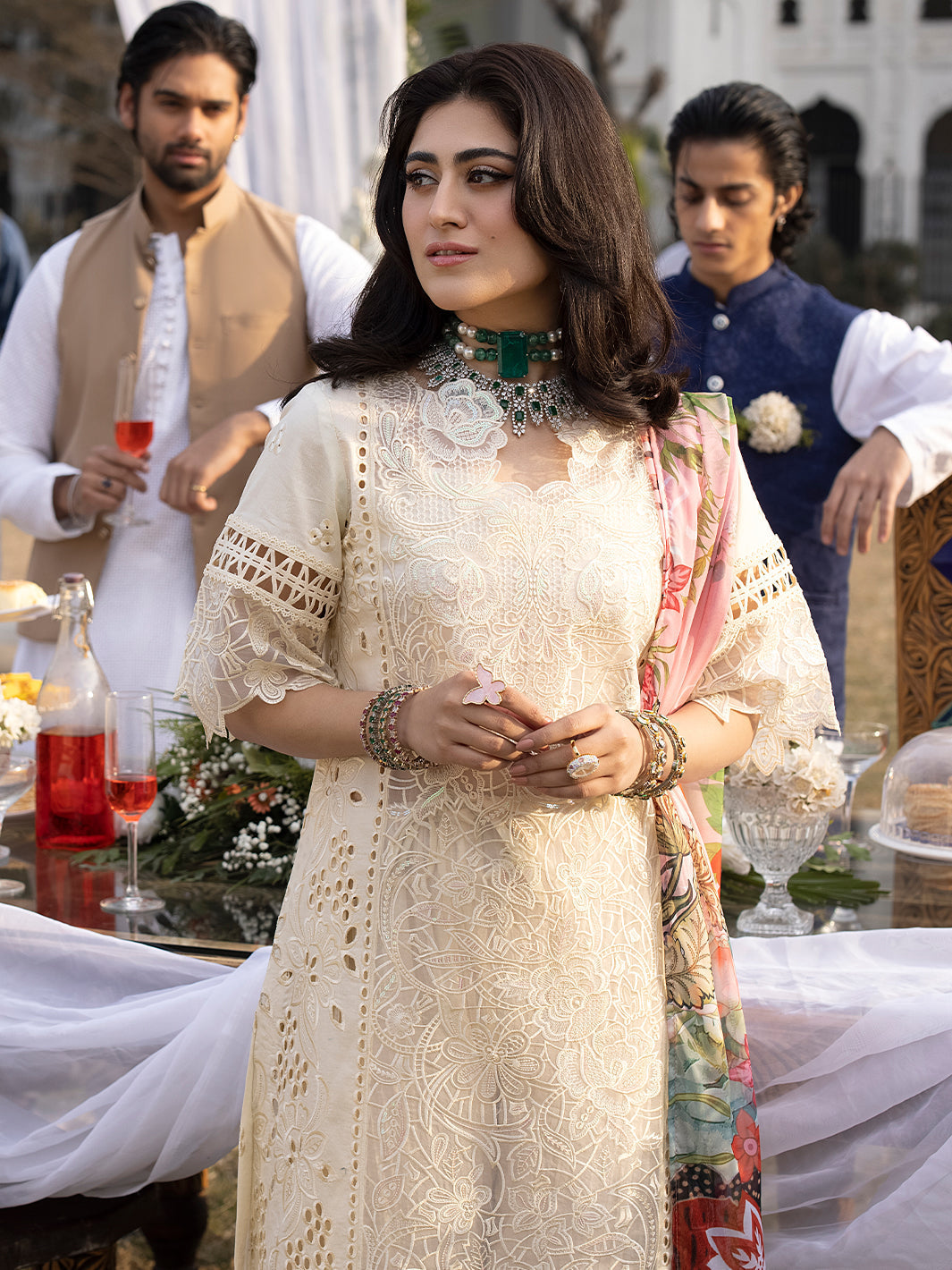 Mahnur | Mahrukh Luxury Lawn 24 | OPAL - House Of Hania