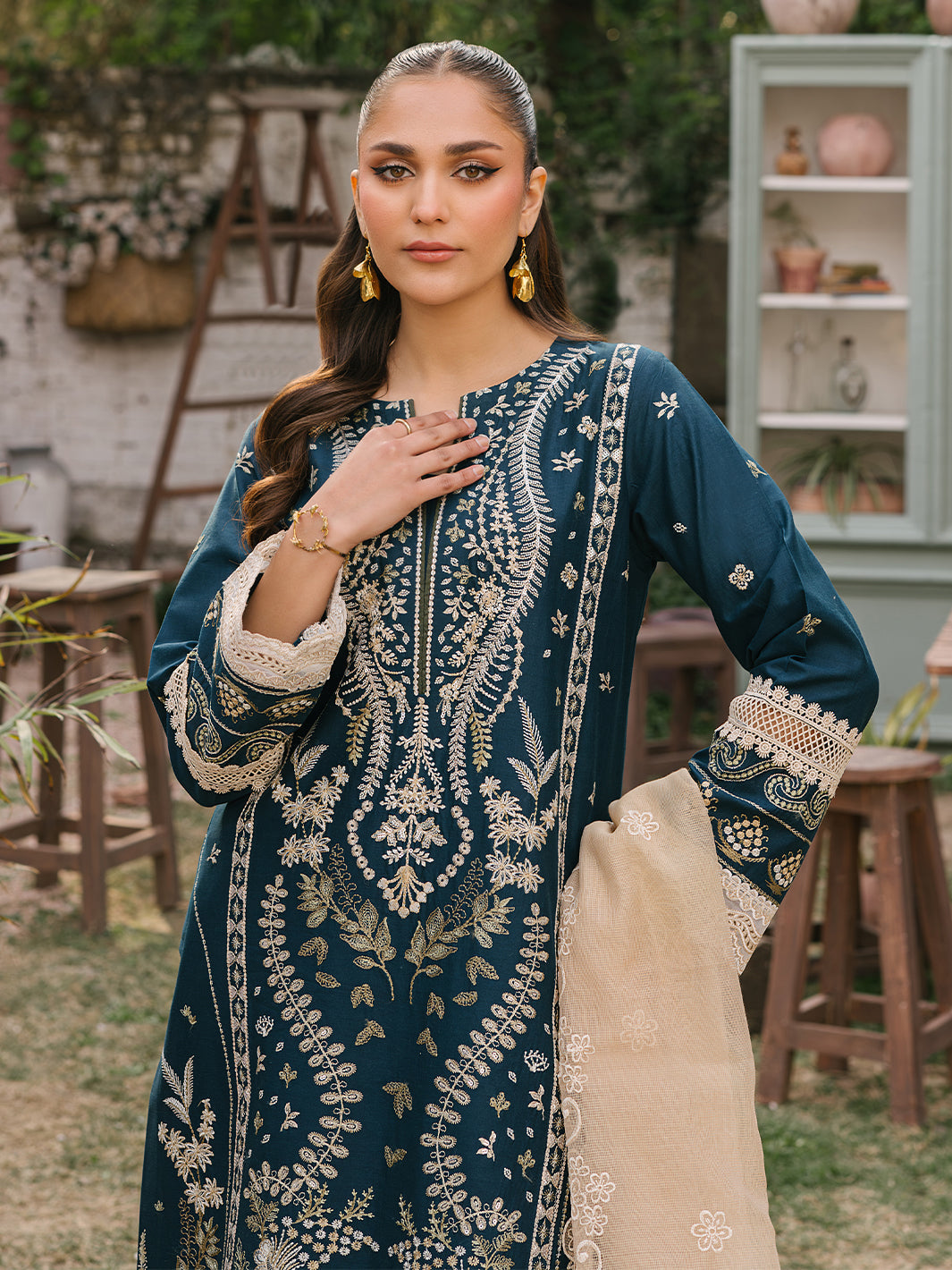 Mahnur | Masakali Luxury Lawn 24 | MK 01 - A - House Of Hania