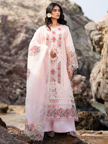 Mahnur | Sirena Luxury Lawn 25 | Azalea - House Of Hania
