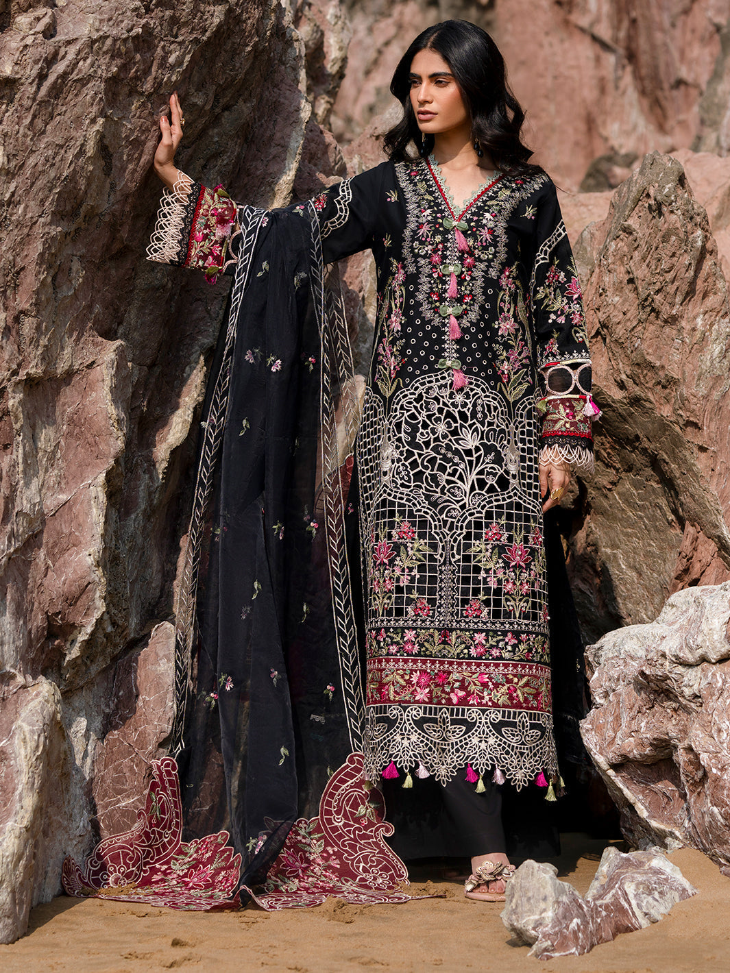 Mahnur | Sirena Luxury Lawn 25 | Azure - House Of Hania