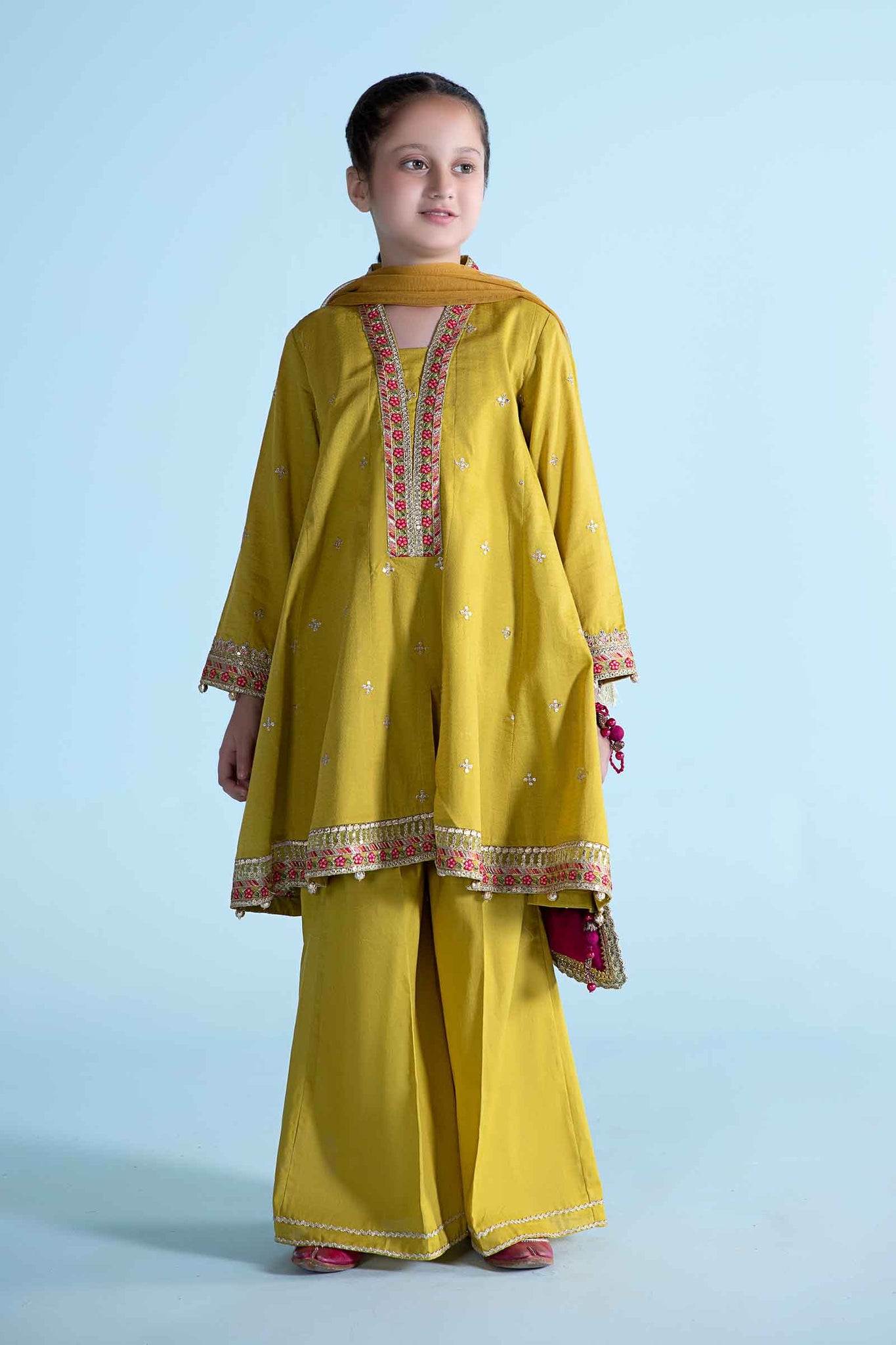 Maria B | 3 Piece Dyed Dobby Lawn Suit | MKD-EA24-10 - House Of Hania