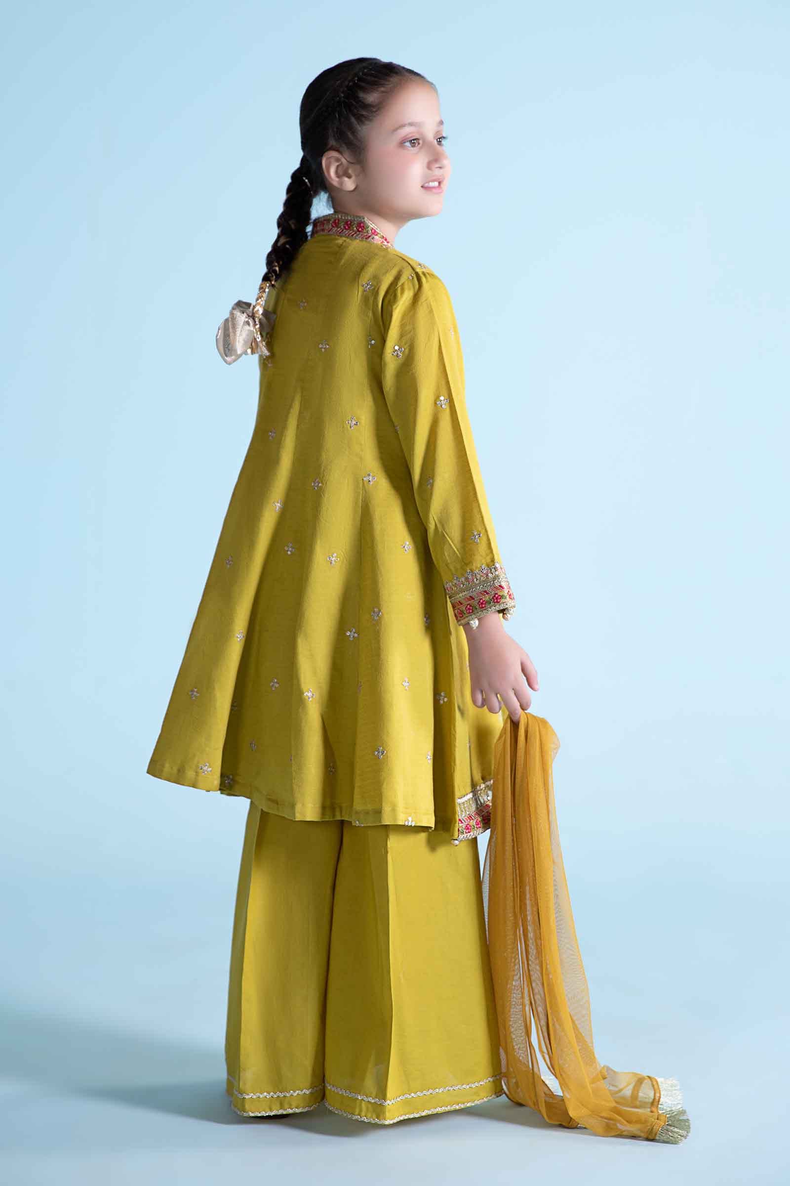 Maria B | 3 Piece Dyed Dobby Lawn Suit | MKD-EA24-10 - House Of Hania
