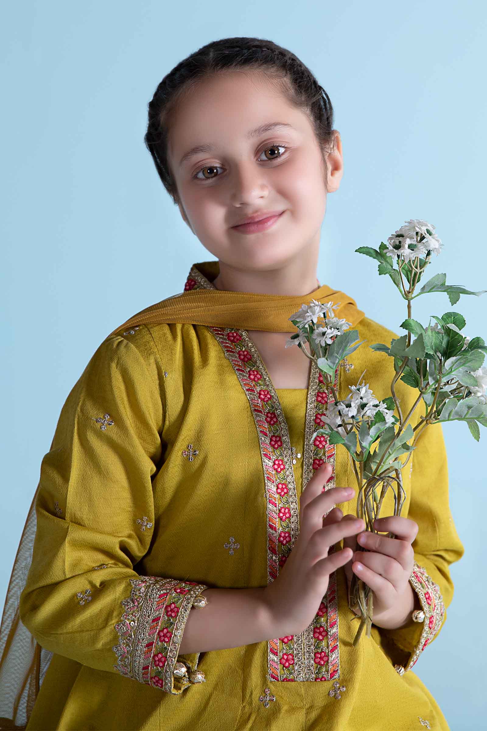 Maria B | 3 Piece Dyed Dobby Lawn Suit | MKD-EA24-10 - House Of Hania