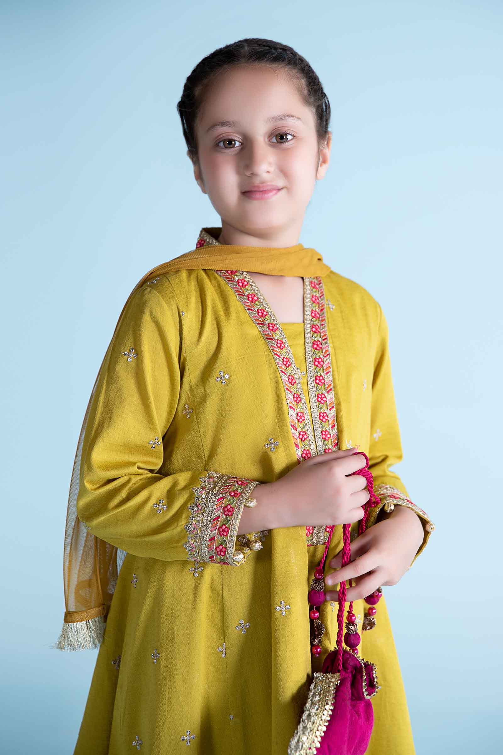 Maria B | 3 Piece Dyed Dobby Lawn Suit | MKD-EA24-10 - House Of Hania