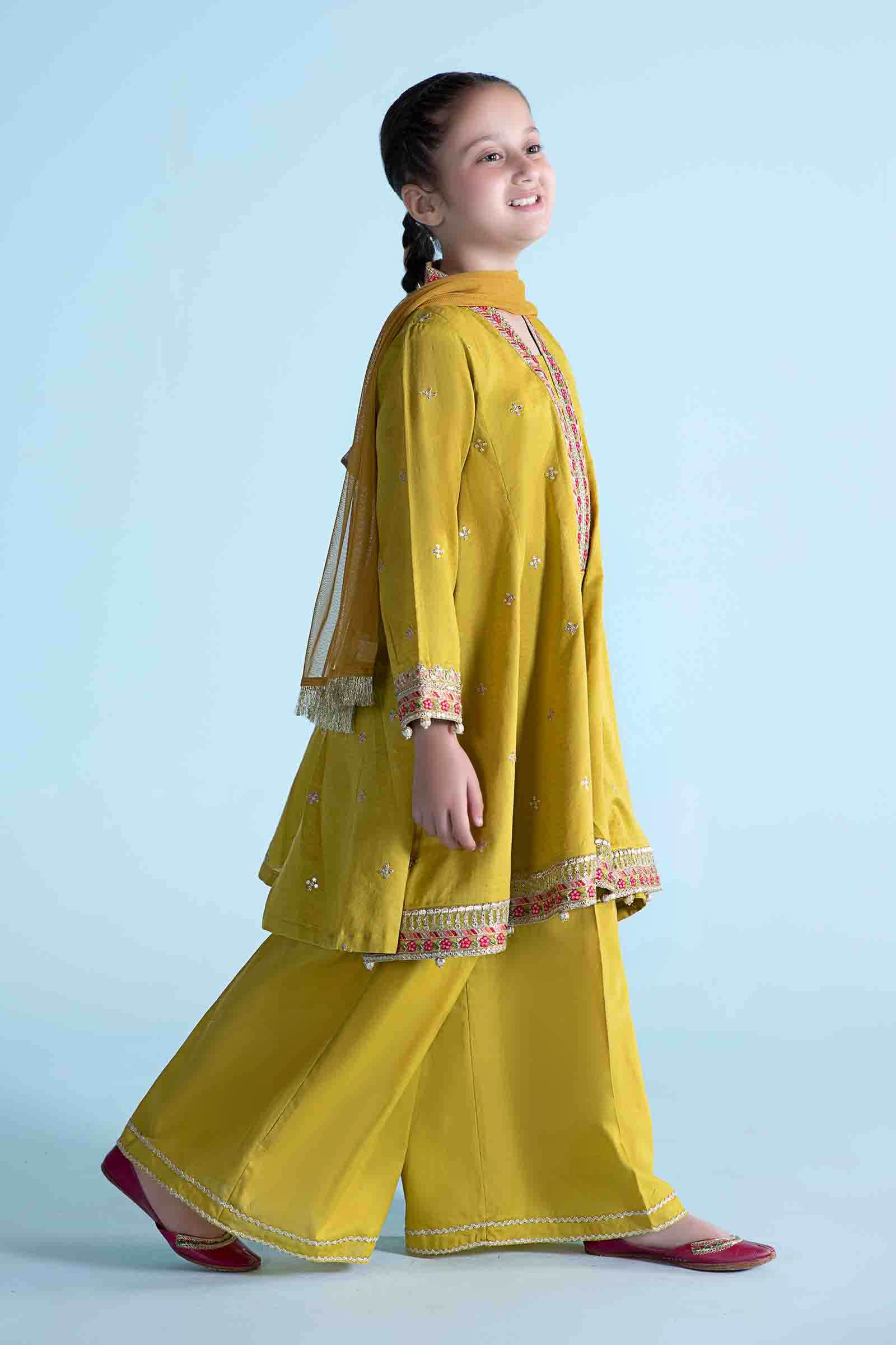 Maria B | 3 Piece Dyed Dobby Lawn Suit | MKD-EA24-10 - House Of Hania