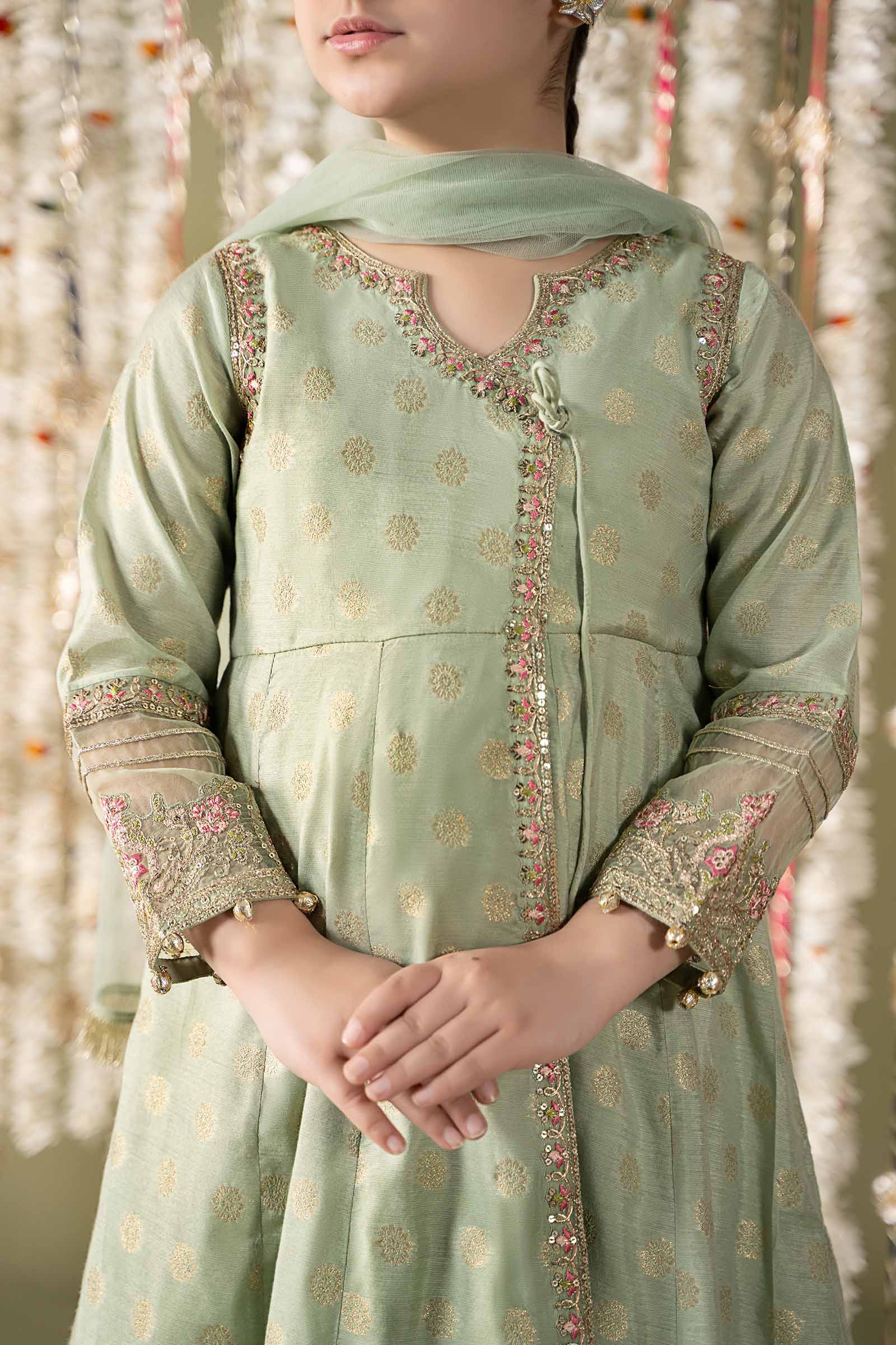Maria B | 3 Piece Embroidered Cotton Lurex Suit | MKS-EF25-12 - House Of Hania