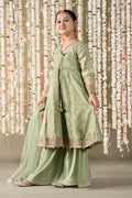 Maria B | 3 Piece Embroidered Cotton Lurex Suit | MKS-EF25-12 - House Of Hania