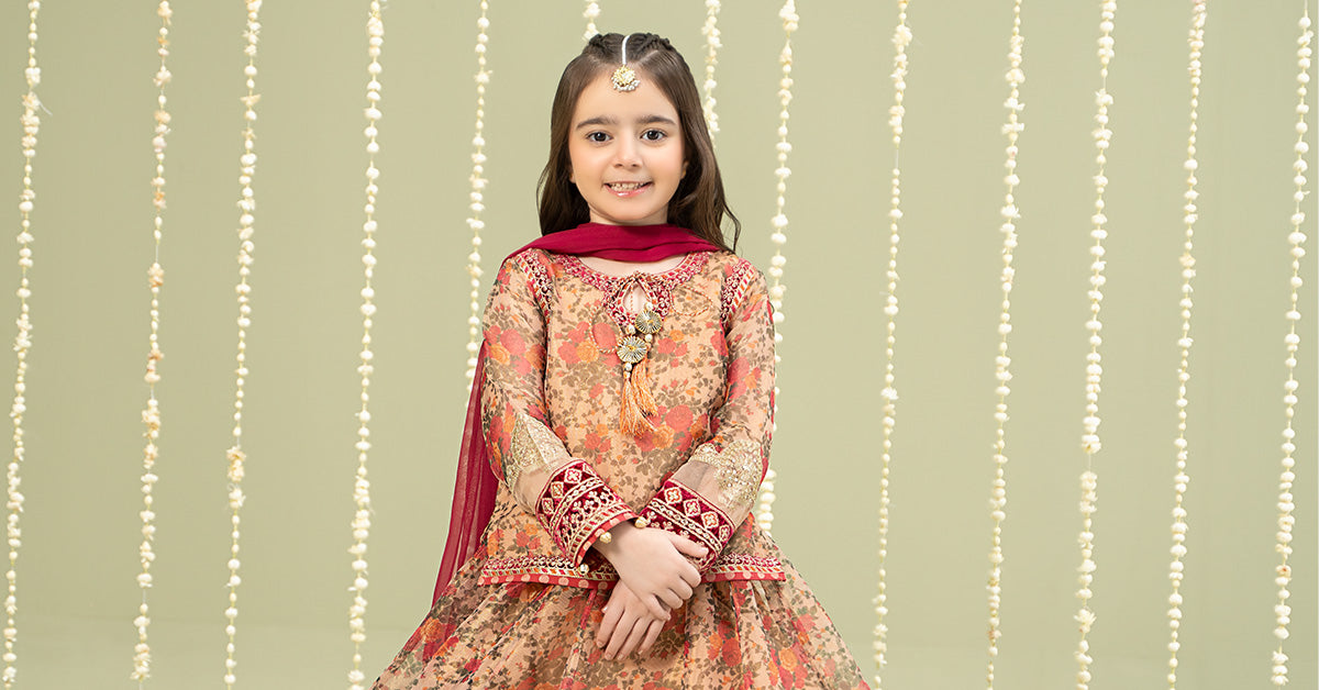 Maria B | 3 Piece Embroidered Cotton Maoori Net Suit | MKS-W24-35 - House Of Hania