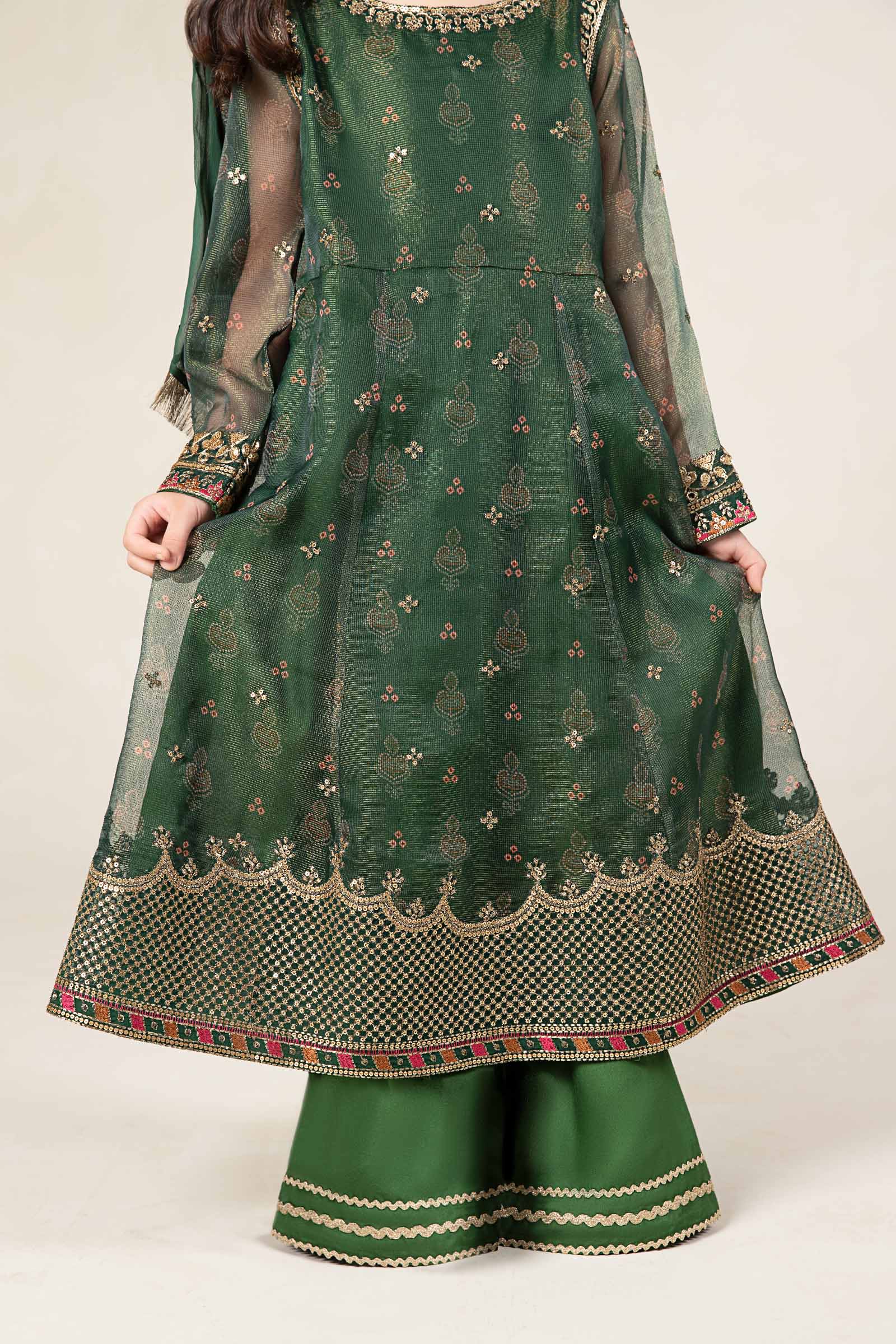 Maria B | 3 Piece Embroidered Cotton Net Suit | MKS-W24-01 - House Of Hania