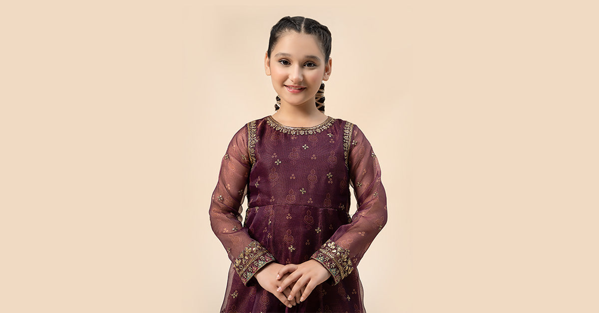 Maria B | 3 Piece Embroidered Cotton Net Suit | MKS-W24-01 - House Of Hania