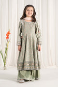 Maria B | 3 Piece Embroidered Cotton Satin Suit | MKS-EF25-08 - House Of Hania