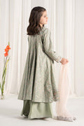 Maria B | 3 Piece Embroidered Cotton Satin Suit | MKS-EF25-08 - House Of Hania