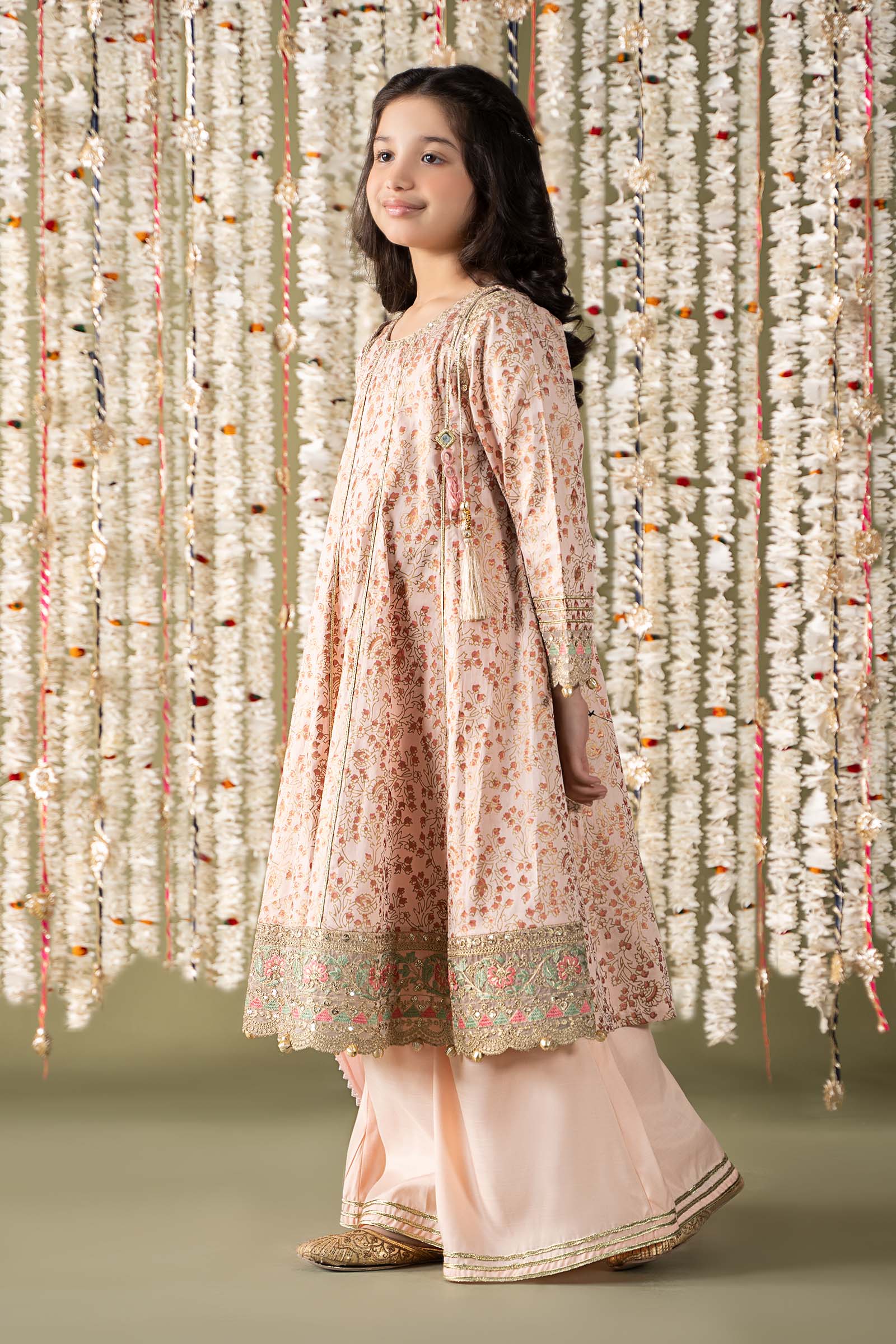Maria B | 3 Piece Embroidered Cotton Satin Suit | MKS-EF25-08 - House Of Hania