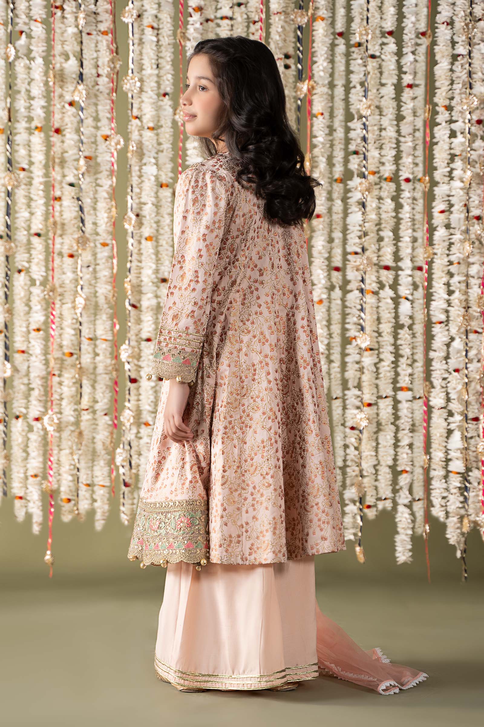 Maria B | 3 Piece Embroidered Cotton Satin Suit | MKS-EF25-08 - House Of Hania