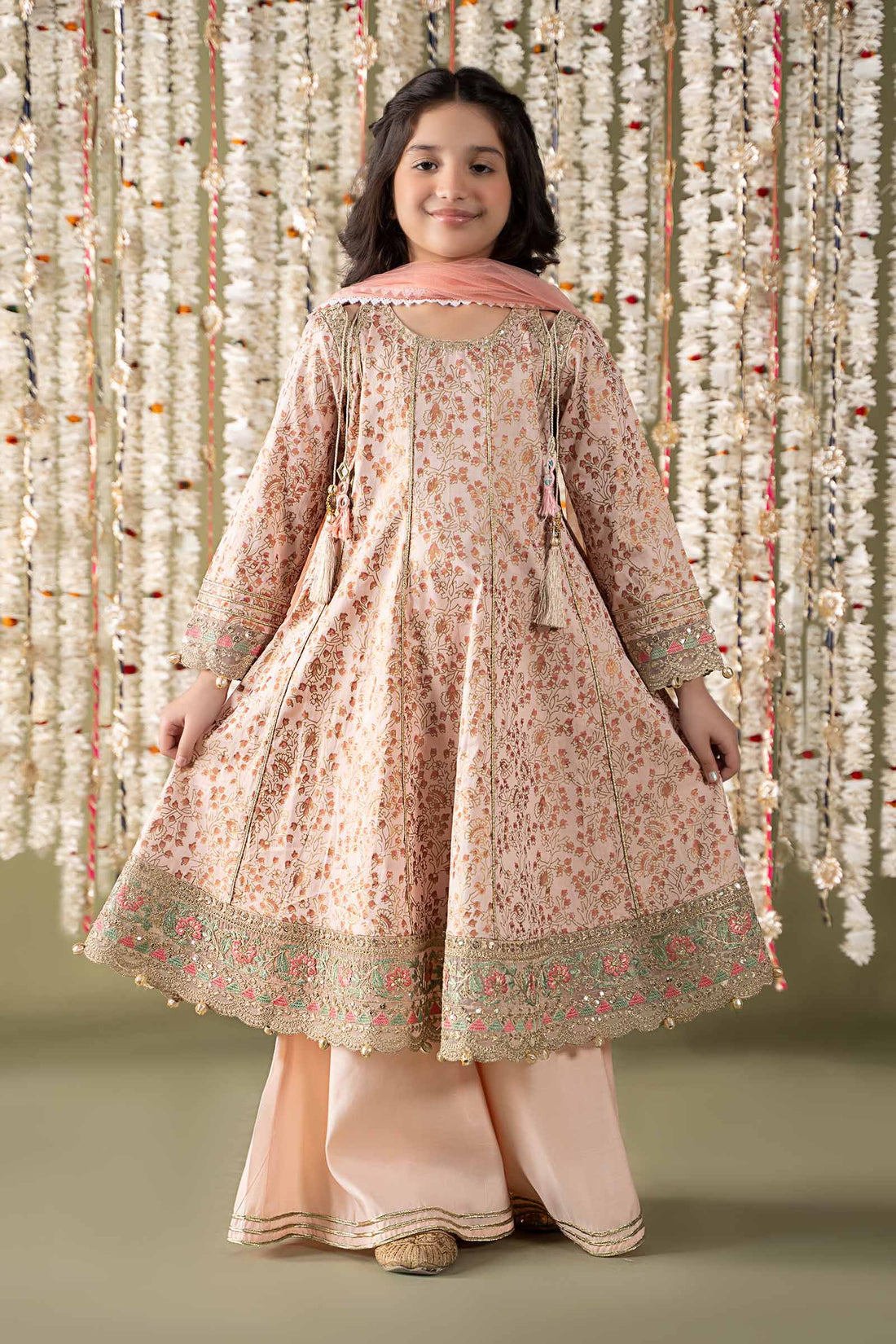 Maria B | 3 Piece Embroidered Cotton Satin Suit | MKS-EF25-08 - House Of Hania