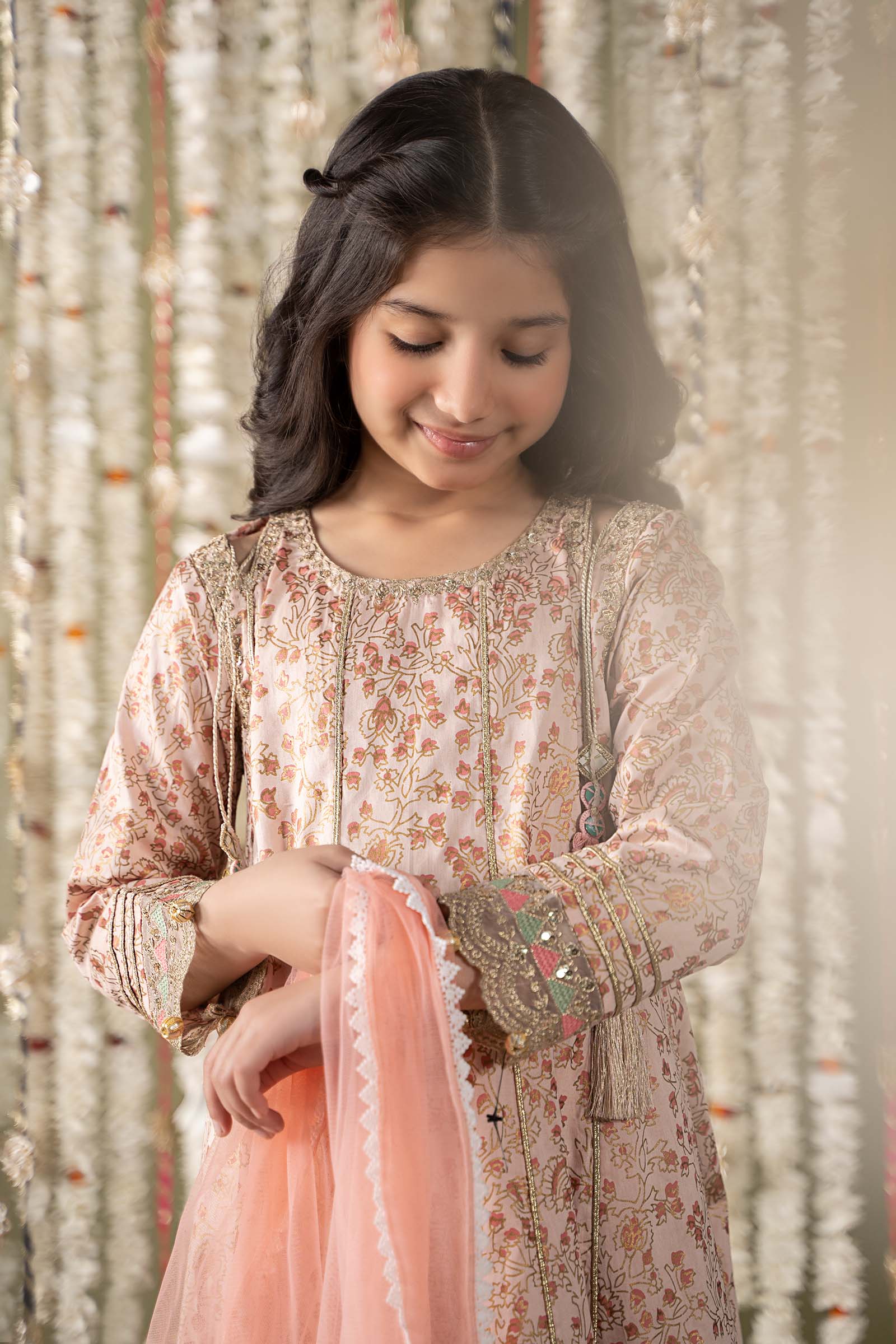 Maria B | 3 Piece Embroidered Cotton Satin Suit | MKS-EF25-08 - House Of Hania