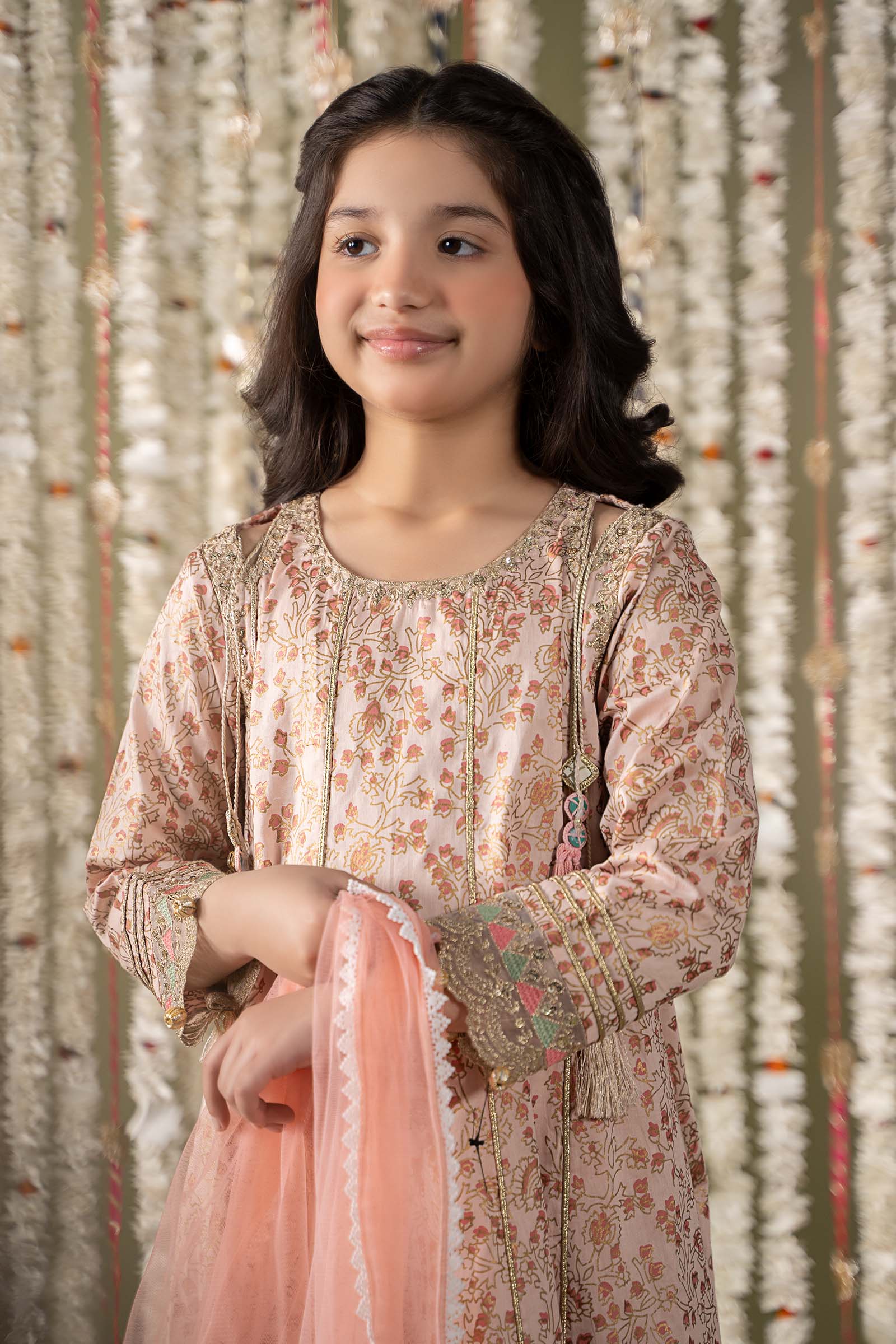 Maria B | 3 Piece Embroidered Cotton Satin Suit | MKS-EF25-08 - House Of Hania