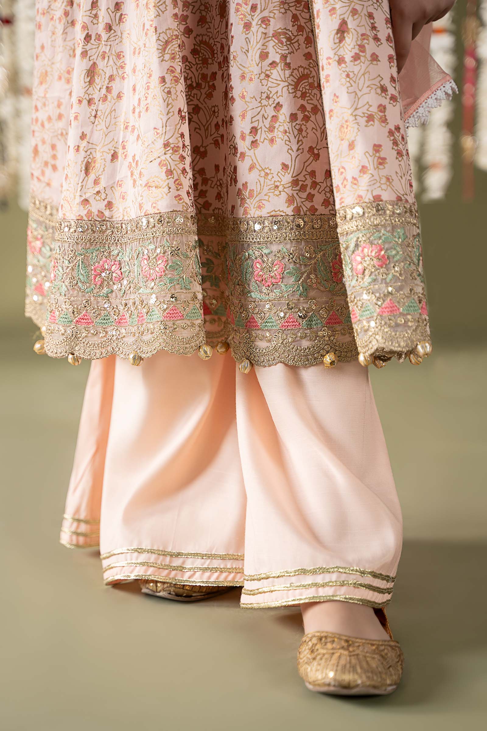 Maria B | 3 Piece Embroidered Cotton Satin Suit | MKS-EF25-08 - House Of Hania