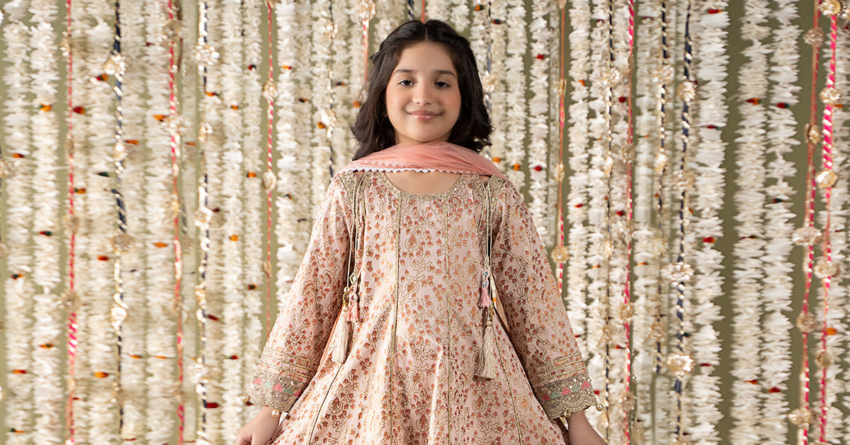 Maria B | 3 Piece Embroidered Cotton Satin Suit | MKS-EF25-08 - House Of Hania