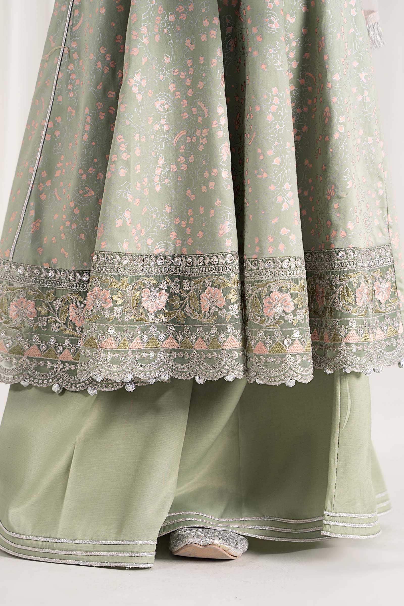Maria B | 3 Piece Embroidered Cotton Satin Suit | MKS-EF25-08 - House Of Hania
