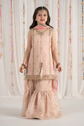 Maria B | 3 Piece Embroidered Cotton Satin Suit | MKS-EF25-35 - House Of Hania