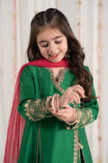 Maria B | 3 Piece Embroidered Cotton Satin Suit | MKS-EF25-41 - House Of Hania