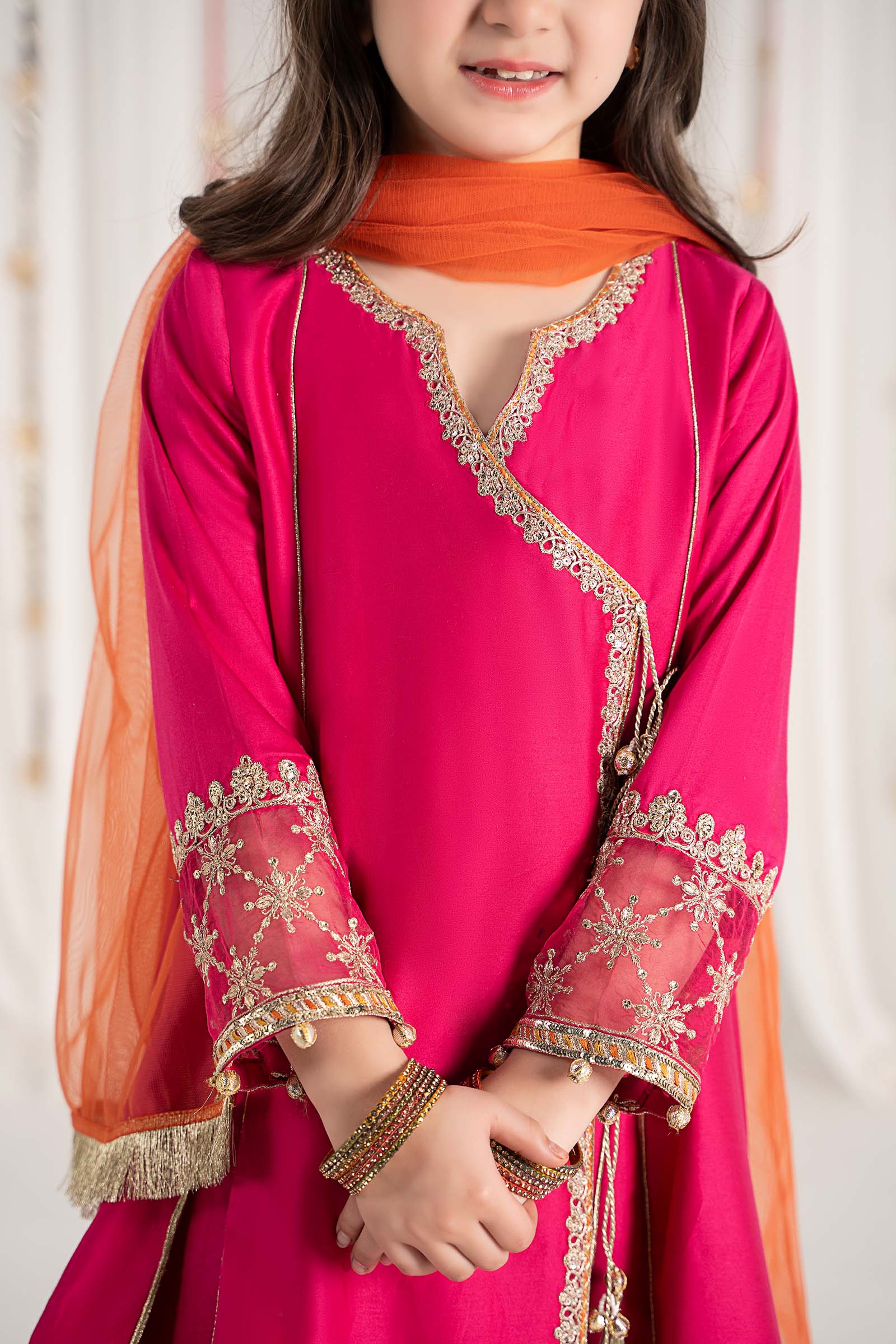 Maria B | 3 Piece Embroidered Cotton Satin Suit | MKS-EF25-41 - House Of Hania