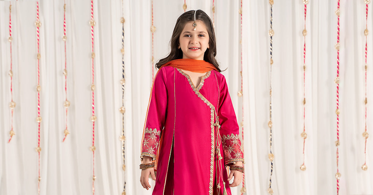 Maria B | 3 Piece Embroidered Cotton Satin Suit | MKS-EF25-41 - House Of Hania