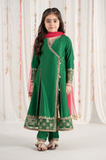 Maria B | 3 Piece Embroidered Cotton Satin Suit | MKS-EF25-41 - House Of Hania