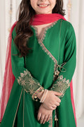 Maria B | 3 Piece Embroidered Cotton Satin Suit | MKS-EF25-41 - House Of Hania