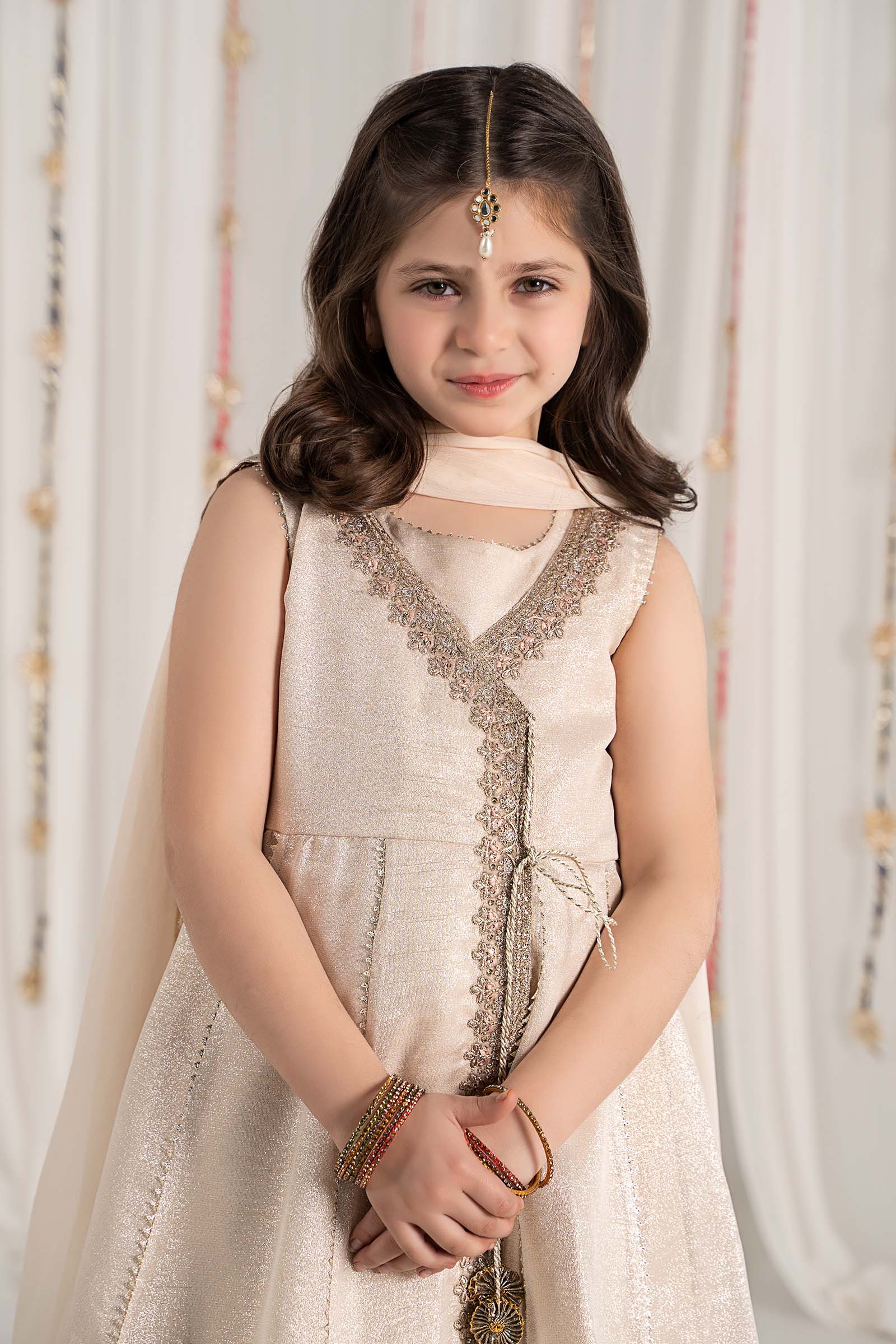 Maria B | 3 Piece Embroidered Cotton Staple Zari Suit | MKS-EF25-04 - House Of Hania