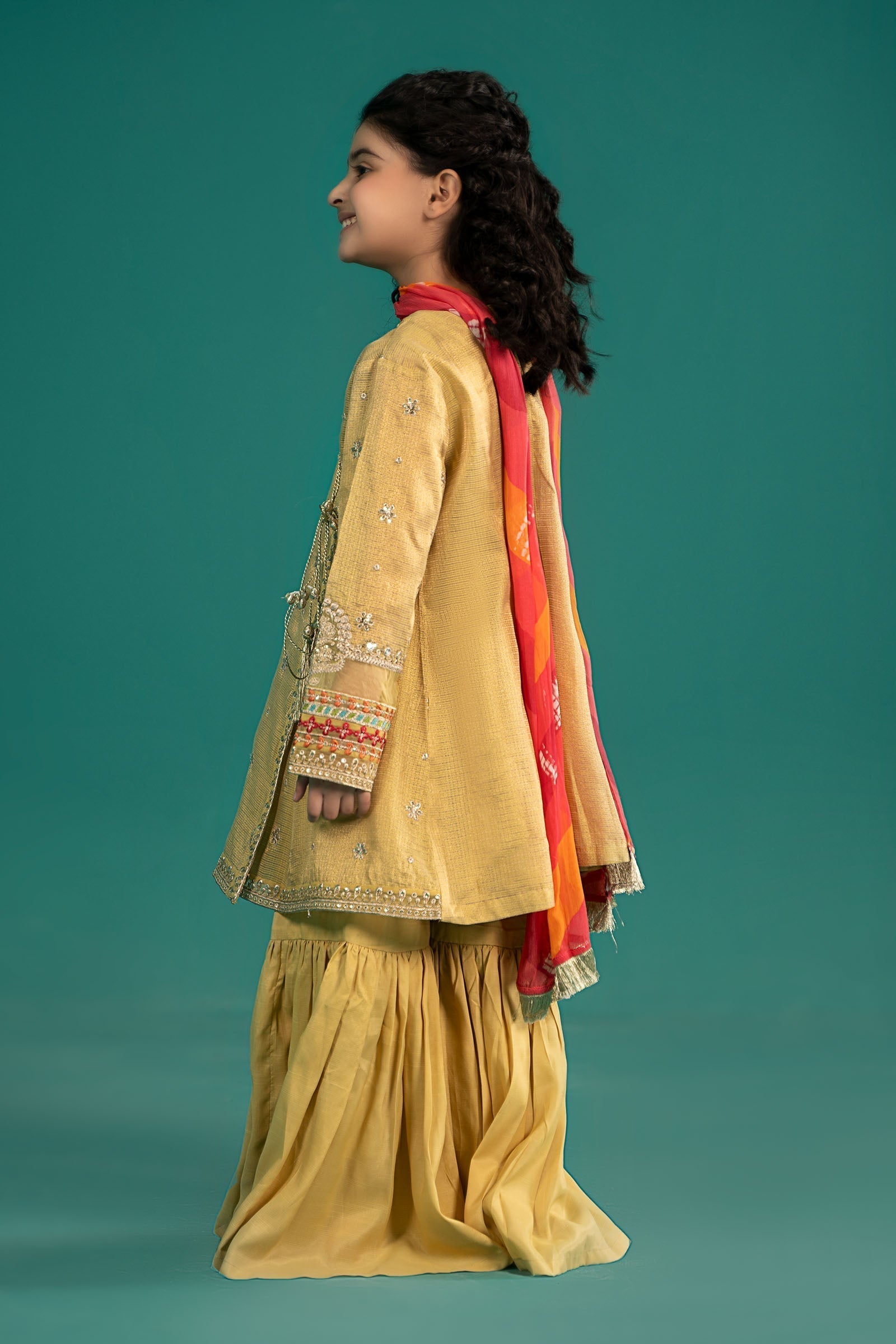 Maria B | 3 Piece Embroidered Cotton Zari Net Suit | MKS-EF25-46 - House Of Hania