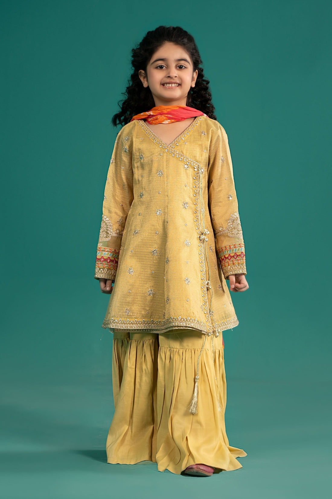 Maria B | 3 Piece Embroidered Cotton Zari Net Suit | MKS-EF25-46 - House Of Hania