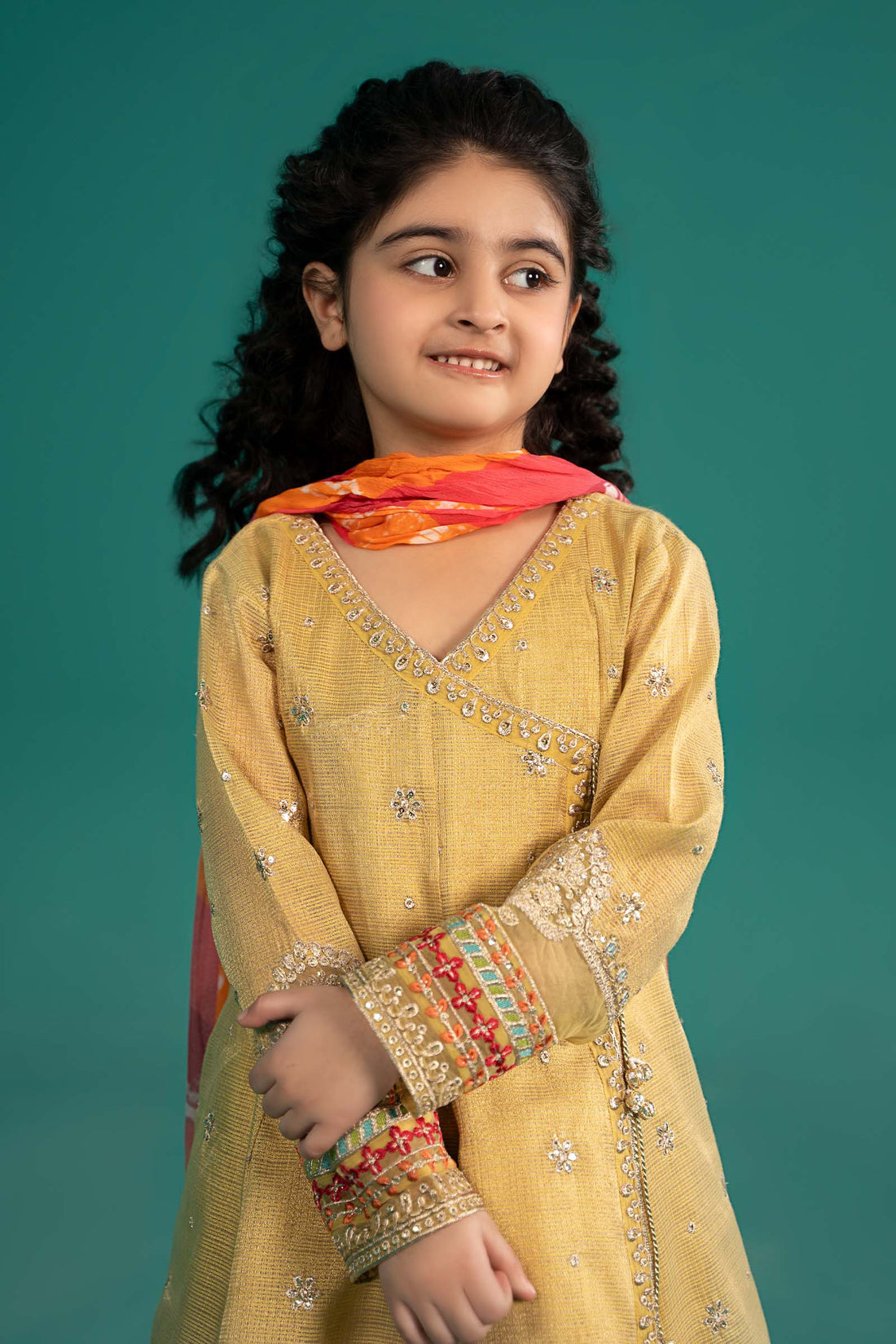 Maria B | 3 Piece Embroidered Cotton Zari Net Suit | MKS-EF25-46 - House Of Hania