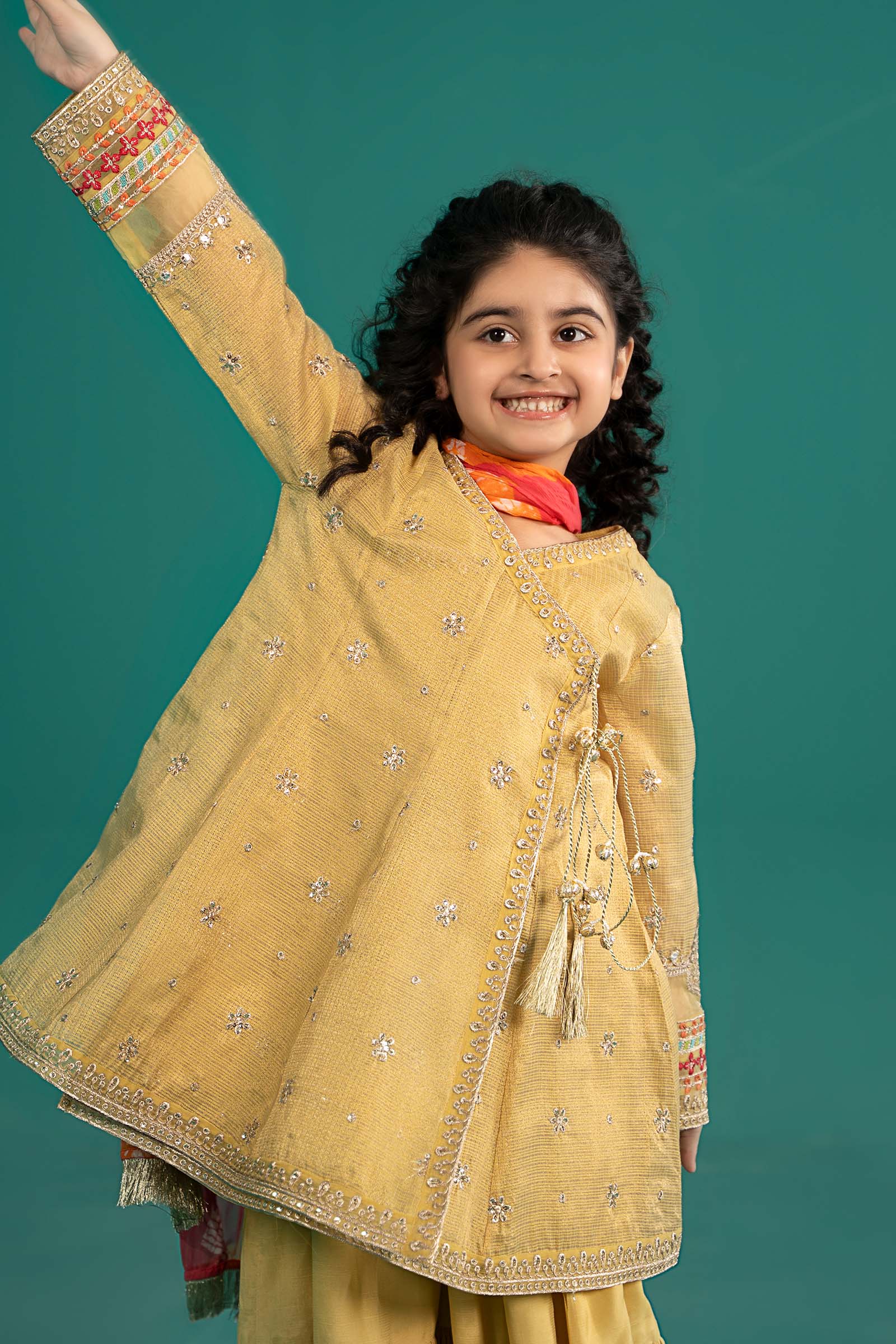 Maria B | 3 Piece Embroidered Cotton Zari Net Suit | MKS-EF25-46 - House Of Hania