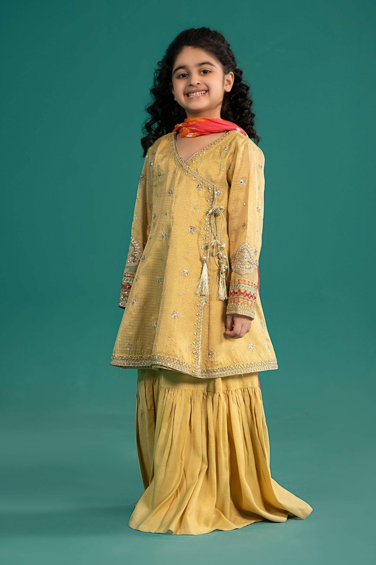 Maria B | 3 Piece Embroidered Cotton Zari Net Suit | MKS-EF25-46 - House Of Hania
