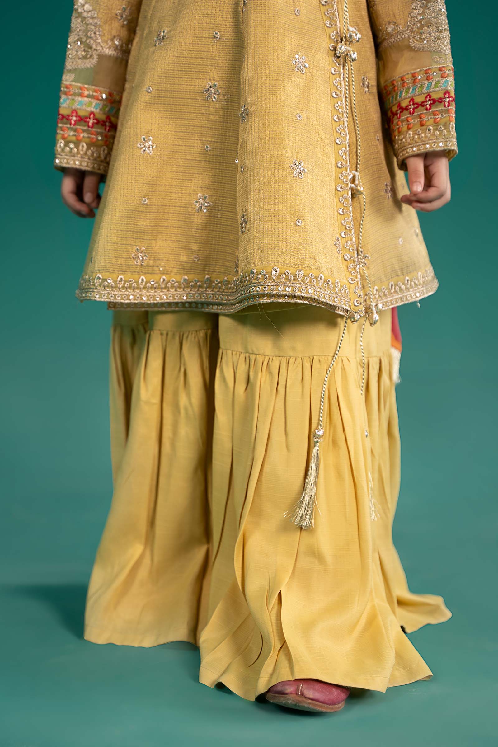 Maria B | 3 Piece Embroidered Cotton Zari Net Suit | MKS-EF25-46 - House Of Hania