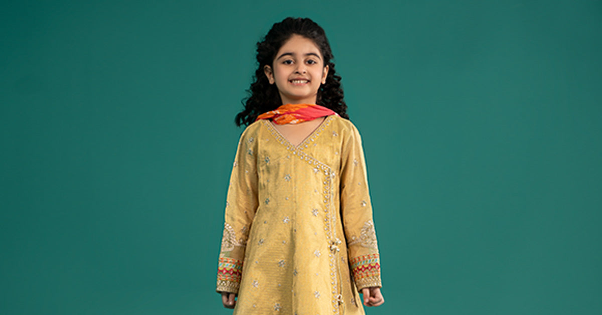 Maria B | 3 Piece Embroidered Cotton Zari Net Suit | MKS-EF25-46 - House Of Hania
