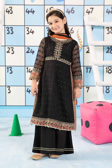 Maria B | 3 Piece Embroidered Cotton Zari Net Suit | MKS-PF24-06 - House Of Hania
