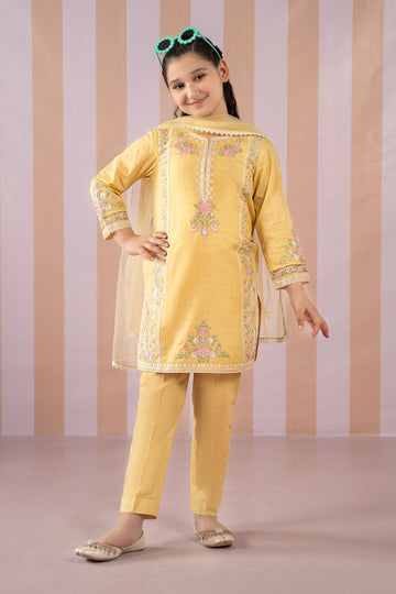 Maria B | 3 Piece Embroidered Dobby Lawn Suit | MKD-EF25-50 - House Of Hania