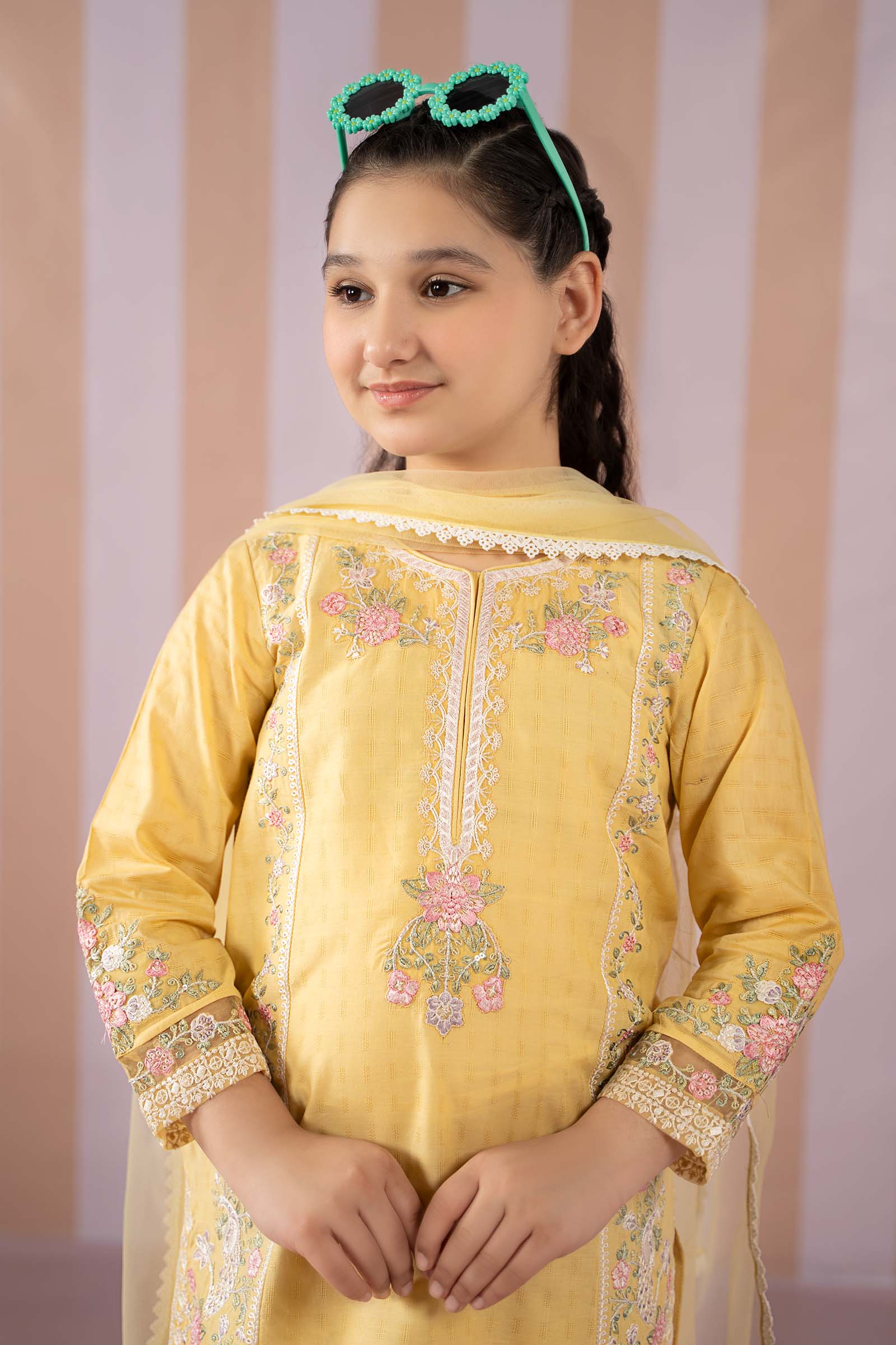 Maria B | 3 Piece Embroidered Dobby Lawn Suit | MKD-EF25-50 - House Of Hania