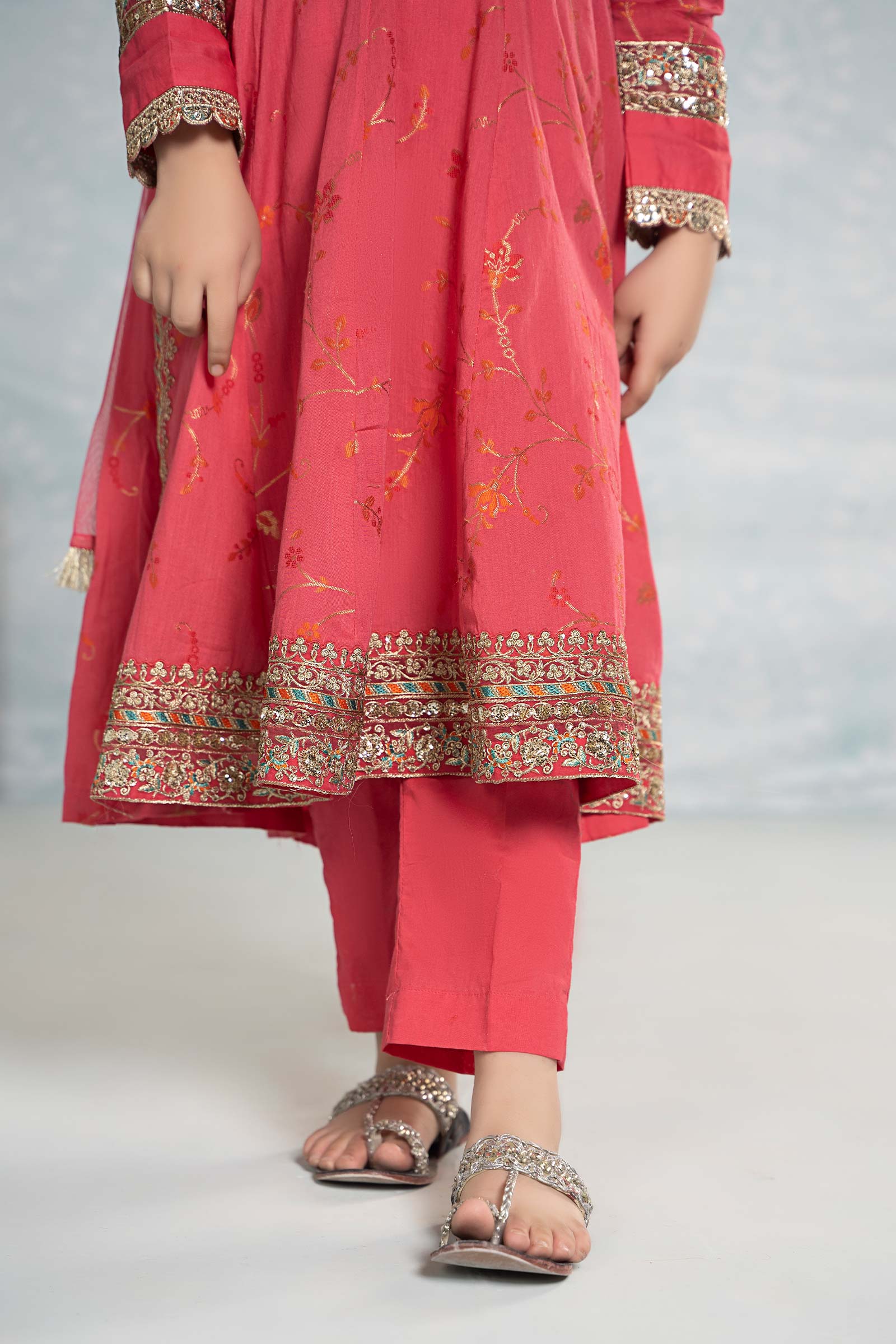 Maria B | 3 Piece Embroidered Jacquard Broshiasuit | MKD-EF24-23 - House Of Hania