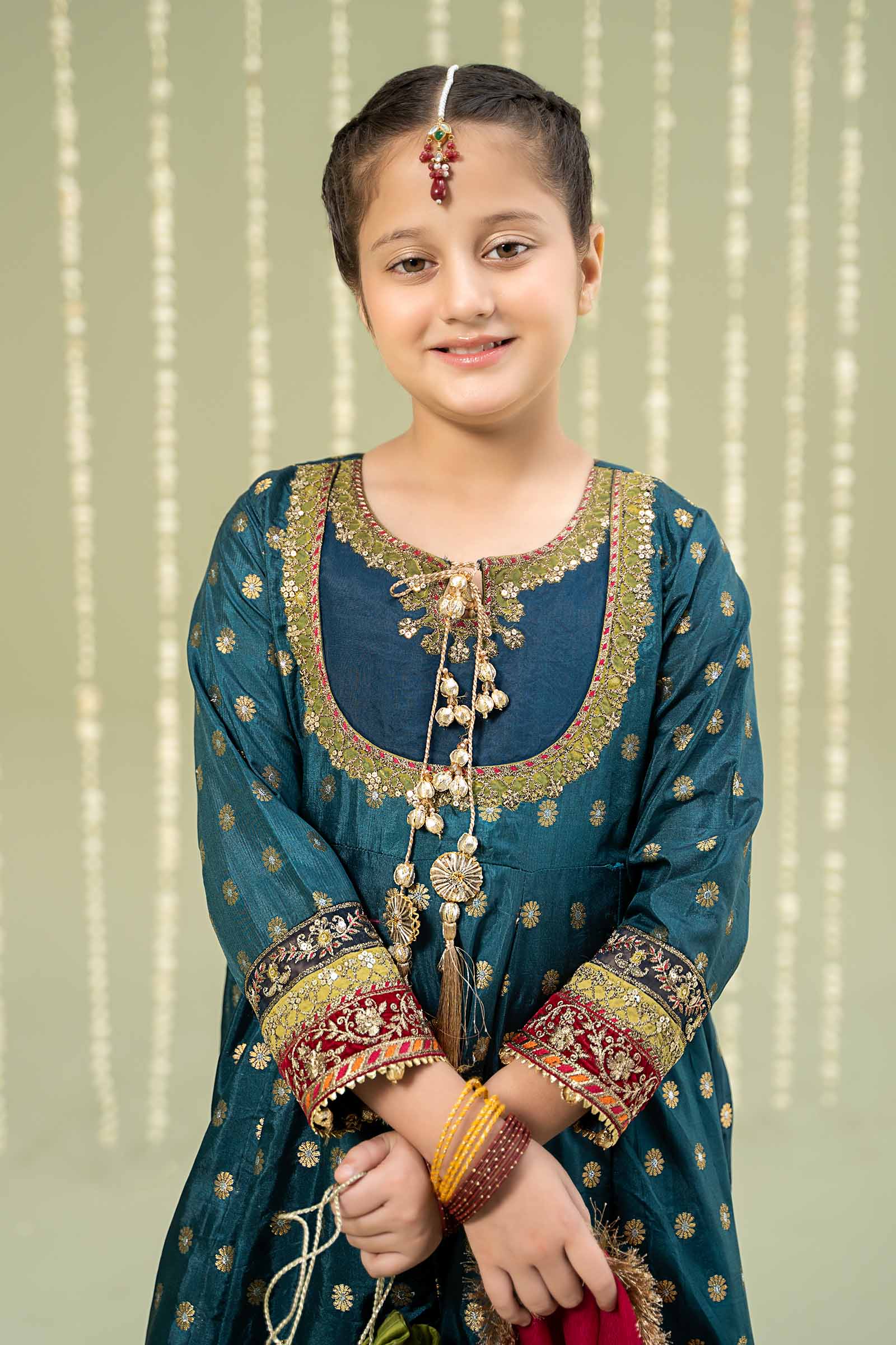 Maria B | 3 Piece Embroidered Jamawar Suit | MKS-W24-22 - House Of Hania
