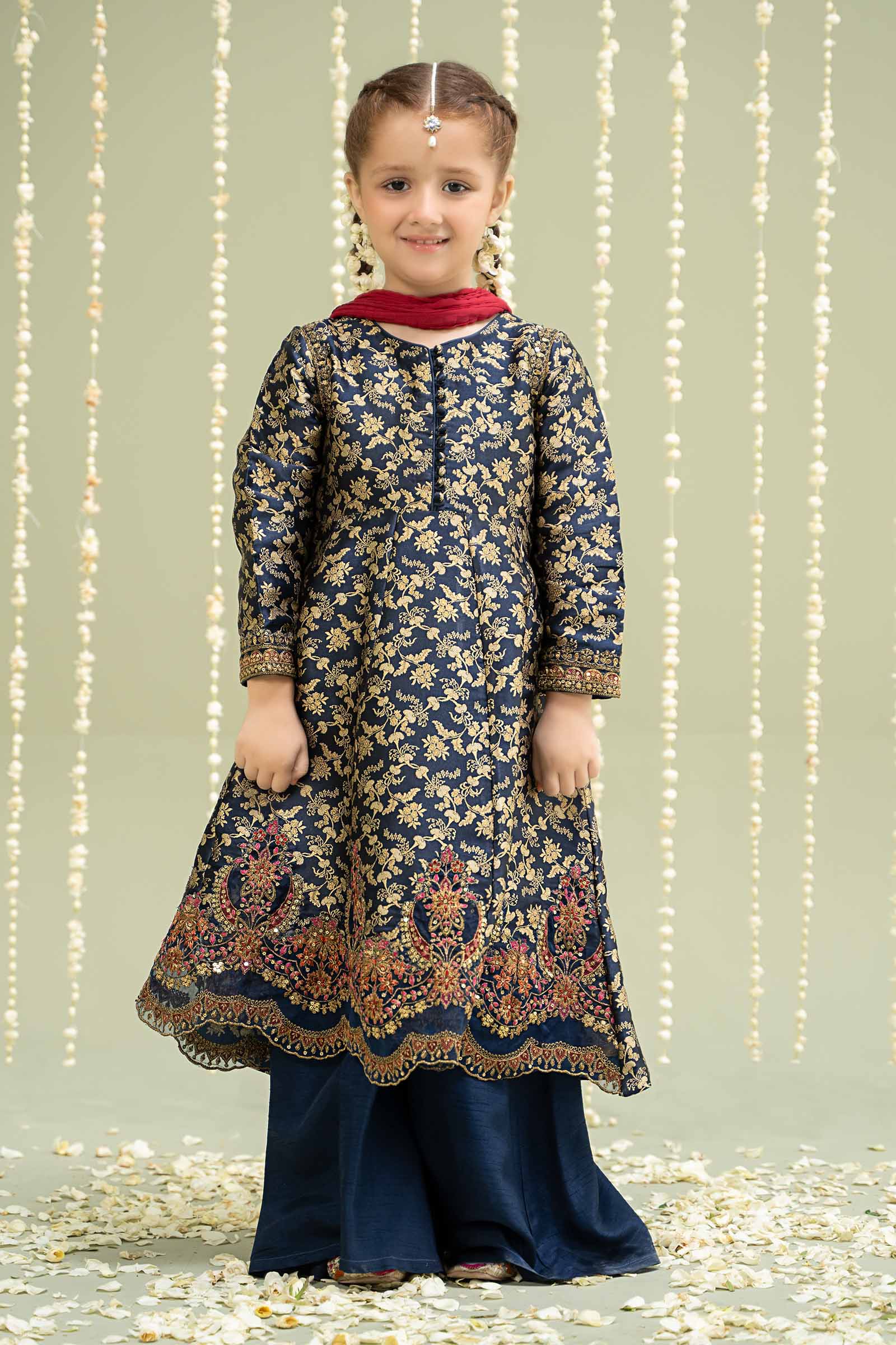 Maria B | 3 Piece Embroidered Jamawar Suit | MKS-W24-30 - House Of Hania